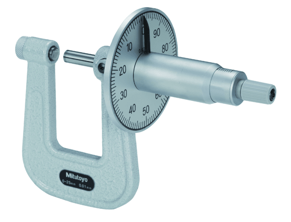 Sheet Metal Micrometer 119-202 <br> 0-25mm