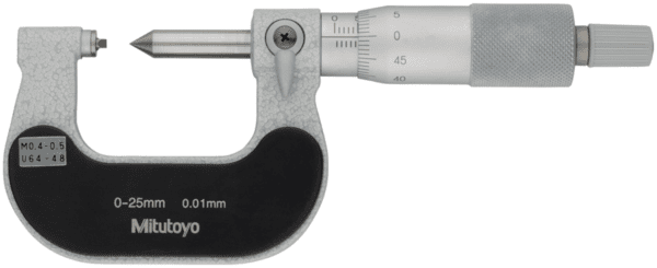 Screw Thread Micrometer 125-101 <br> 0-25mm