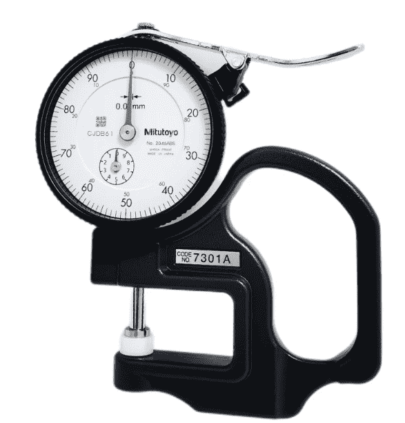 Đồng hồ đo độ dày 7301A <br> 0-10mm