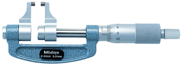 Caliper Type Micrometer 143-101 <br> 0-25mm/0.01mm