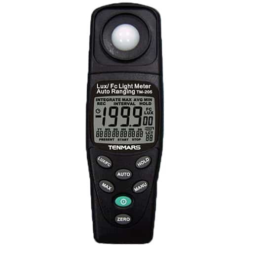 Light Meter <br> Tenmars TM-205 <br> 20~200000Lux